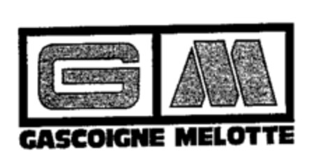 GM GASCOIGNE MELOTTE Logo (WIPO, 19.02.1990)