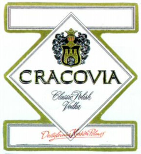 CRACOVIA Classic Polish Vodka Destylernia Kraków Polmos Logo (WIPO, 12.11.1997)