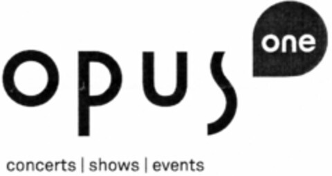 opus one concerts shows events Logo (WIPO, 01.07.2010)