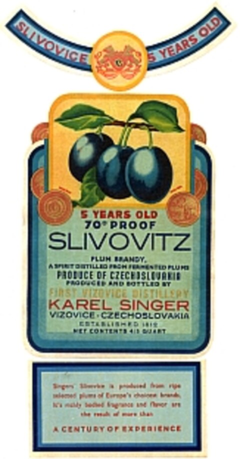 SLIVOVITZ Logo (WIPO, 10.09.1965)