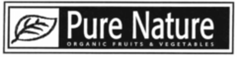 Pure Nature ORGANIC FRUITS & VEGETABLES Logo (WIPO, 16.03.2011)