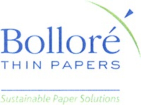 Bolloré THIN PAPERS Sustainable Paper Solutions Logo (WIPO, 17.07.2009)