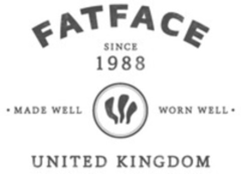 FATFACE SINCE 1988 MADE WELL WORN WELL UNITED KINGDOM Logo (WIPO, 07/30/2014)