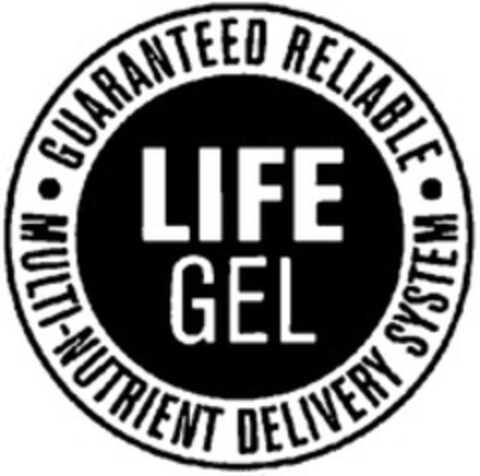 LIFE GEL GUARANTEED RELIABLE MULTI-NUTRIENT DELIVERY SYSTEM Logo (WIPO, 23.12.2014)