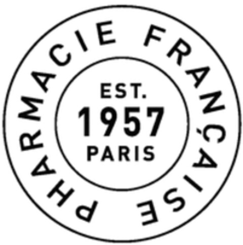 PHARMACIE FRANÇAISE EST. 1957 PARIS Logo (WIPO, 11.10.2019)