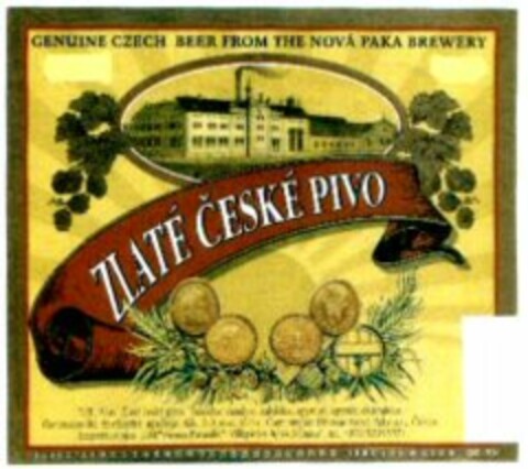 ZLATÉ CESKÉ PIVO Logo (WIPO, 05/05/2008)