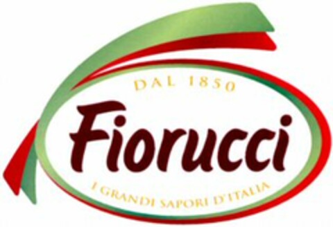 DAL 1850 Fiorucci I GRANDI SAPORI D'ITALIA D'ITALIA Logo (WIPO, 06.09.2000)