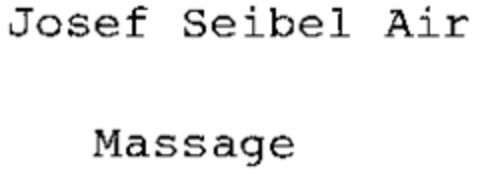 Josef Seibel Air Massage Logo (WIPO, 06.11.1996)