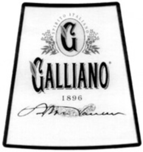 SPIRITO ITALIANO G GALLIANO 1896 Logo (WIPO, 19.08.1998)