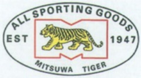 MITSUWA TIGER ALL SPORTING GOODS EST 1947 Logo (WIPO, 28.06.2013)