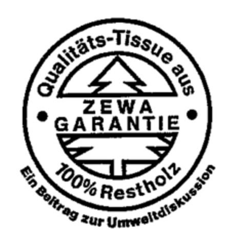 ZEWA GARANTIE Logo (WIPO, 09/23/1989)