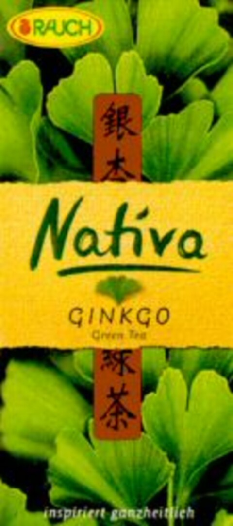 RAUCH Natíva GINKGO Green Tea Logo (WIPO, 04/10/2001)