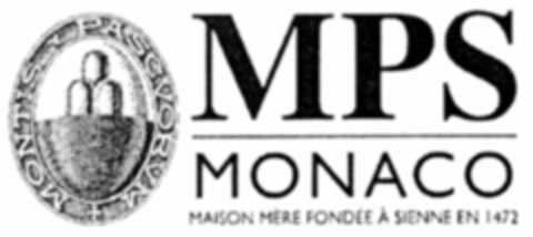 MPS MONACO MAISON MÈRE FONDÉE À SIENNE EN 1472 Logo (WIPO, 22.05.2007)