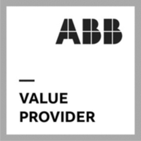 ABB VALUE PROVIDER Logo (WIPO, 08/14/2019)