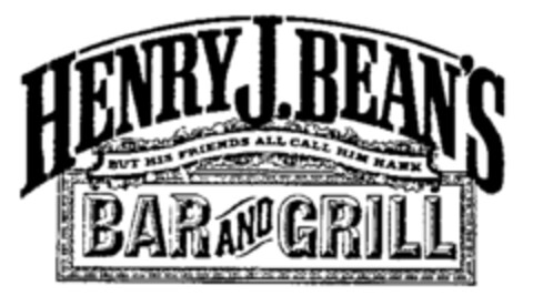 HENRY J. BEANS BAR AND GRILL Logo (WIPO, 26.02.1987)