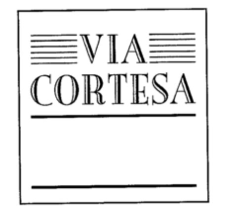 VIA CORTESA Logo (WIPO, 17.06.1991)