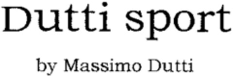 Dutti sport by Massimo Dutti Logo (WIPO, 19.10.2001)