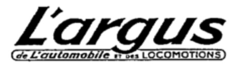 L'argus de L'automobile ET DES LOCOMOTIONS Logo (WIPO, 12/20/1988)