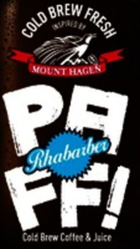 COLD BREW FRESH INSPIRED BY MOUNT HAGEN PAFF! Rhabarber Cold Brew Coffee & Juice Logo (WIPO, 06.04.2018)