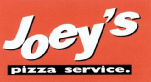 Joey's pizza service. Logo (WIPO, 19.01.2001)