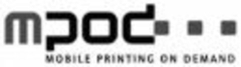 mpod MOBILE PRINTING ON DEMAND Logo (WIPO, 19.10.2007)