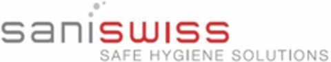 saniswiss SAFE HYGIENE SOLUTIONS Logo (WIPO, 08.04.2019)