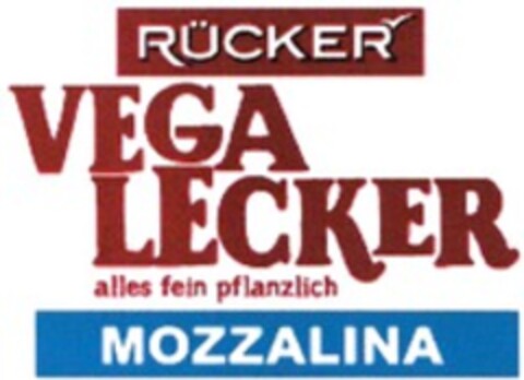 RÜCKER VEGA LECKER alles fein pflanzlich MOZZALINA Logo (WIPO, 03.03.2023)