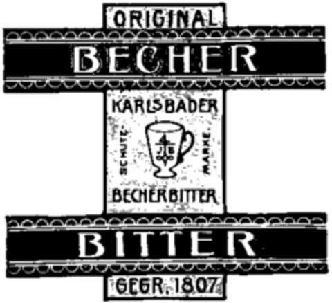 ORIGINAL KARLSBADER BECHER BITTER Logo (WIPO, 02/18/1981)