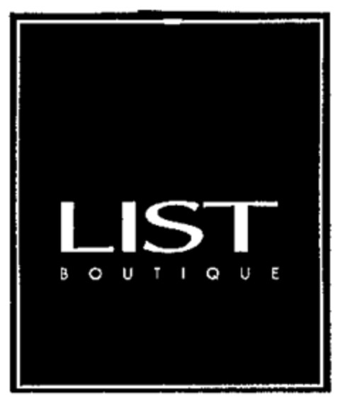 LIST BOUTIQUE Logo (WIPO, 03/10/1997)