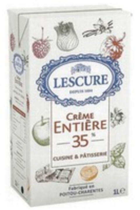 LESCURE DEPUIS 1884 CRÈME ENTIÈRE Logo (WIPO, 16.11.2015)