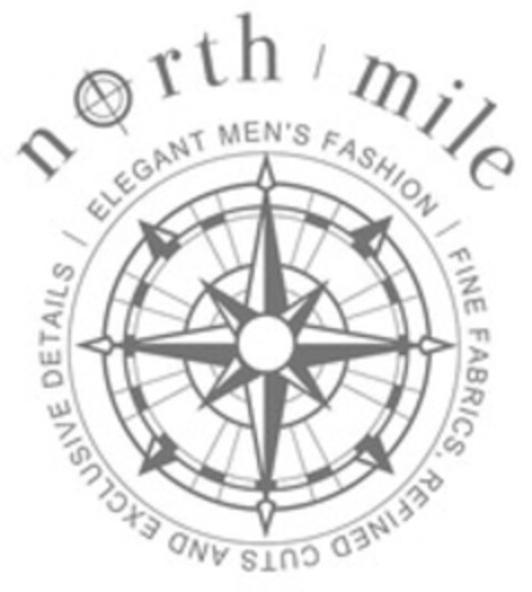 north mile ELEGANT MEN'S FASHION FINE FABRICS, REFINED CUTS AND EXCLUSIVE DETAILS Logo (WIPO, 10.11.2015)