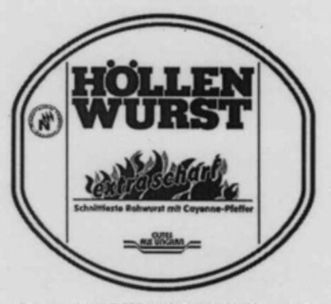 HÖLLEN WURST extrascharf Logo (WIPO, 14.12.1994)