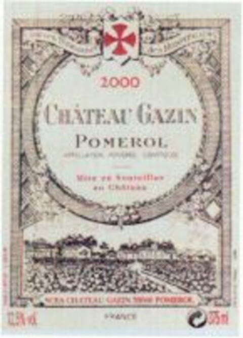 CHÂTEAU GAZIN POMEROL Logo (WIPO, 05/31/2006)