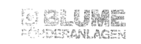 BLUME FÖRDERANLAGEN Logo (WIPO, 08/24/1991)