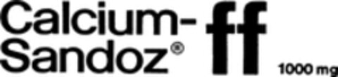 Calcium-Sandoz FF 1000 mg Logo (WIPO, 08.07.1969)