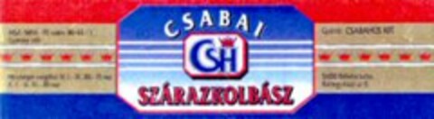 CSABAI SZÁRAZKOLBÁSZ Logo (WIPO, 30.11.2000)