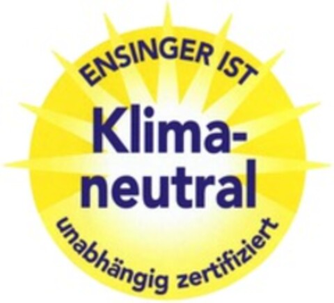 ENSINGER IST Klima- neutral unabhängig zertifiziert Logo (WIPO, 07.05.2020)