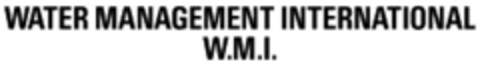 WATER MANAGEMENT INTERNATIONAL W.M.I. Logo (WIPO, 10/19/1989)