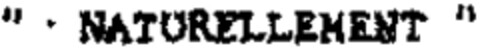 "NATURELLEMENT" Logo (WIPO, 06.08.1992)