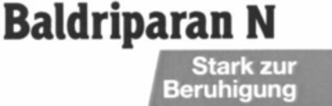 Baldriparan N Stark zur Beruhigung Logo (WIPO, 19.08.2000)