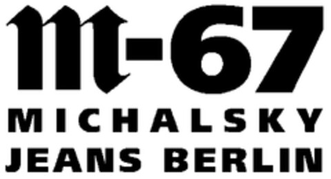 m-67 MICHALSKY JEANS BERLIN Logo (WIPO, 20.07.2007)