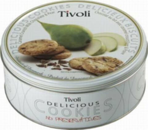 Tivoli DELICIOUS COOKIES NO PRESERVATIVES Logo (WIPO, 23.09.2010)