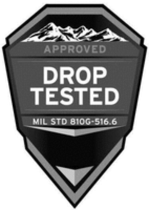 APPROVED DROP TESTED MIL STD 810G-516.6 Logo (WIPO, 05.03.2021)