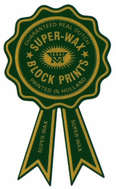 SUPER-WAX BLOCK PRINTS Logo (WIPO, 31.01.2002)