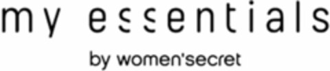 my essentials by women'secret Logo (WIPO, 08.06.2015)