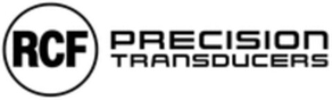 RCF PRECISION TRANSDUCERS Logo (WIPO, 03/29/2023)