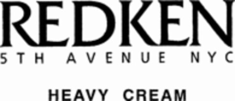 REDKEN 5TH AVENUE NYC HEAVY CREAM Logo (WIPO, 06/21/2000)