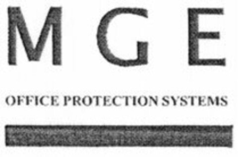 MGE OFFICE PROTECTION SYSTEMS Logo (WIPO, 12.06.2007)