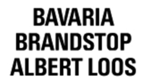 BAVARIA BRANDSTOP ALBERT LOOS Logo (WIPO, 11.09.1968)