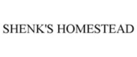 SHENK'S HOMESTEAD Logo (WIPO, 27.04.2015)